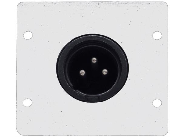 Kramer Modul 1xXLR Han Lodding Dual Hvit 